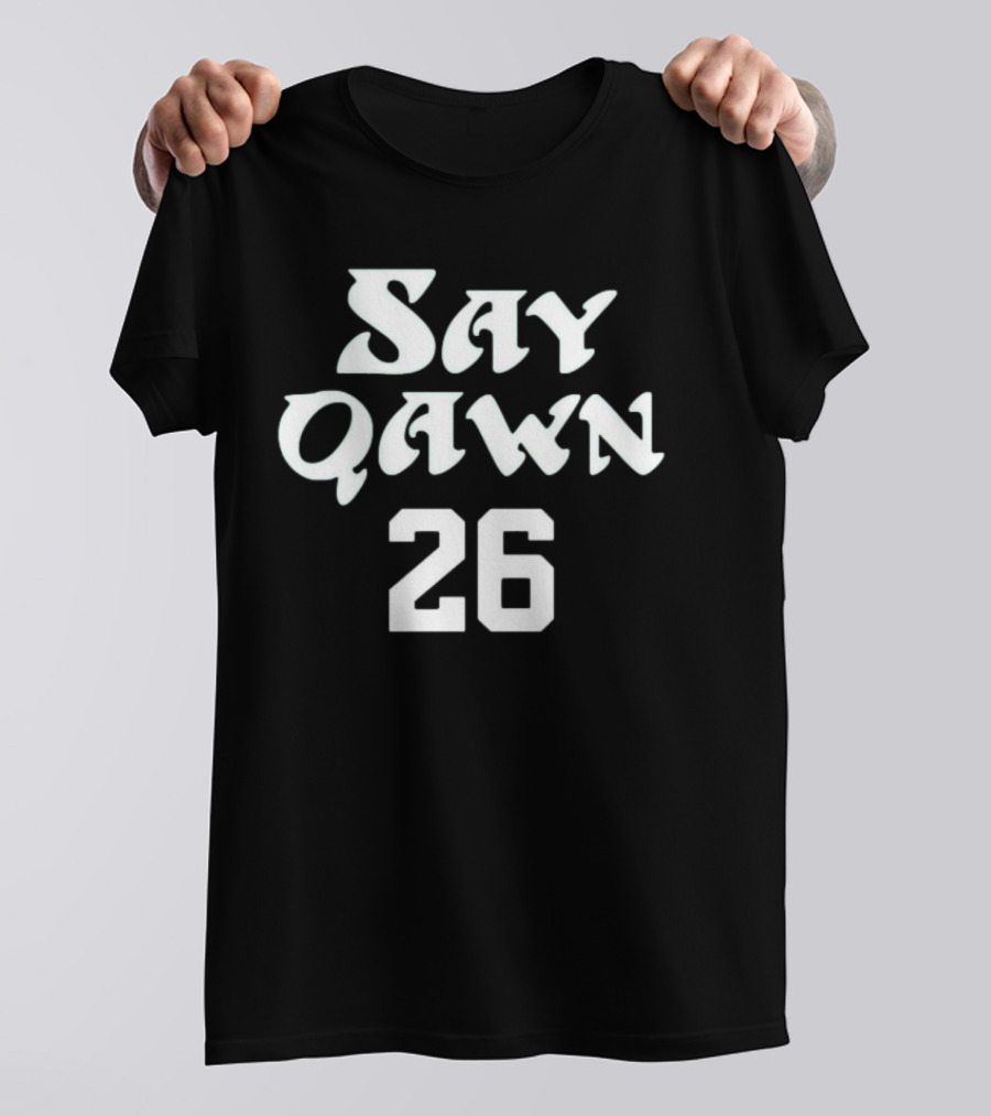 Say Qawn 26 Saquon Barkley Football Fan T-Shirt