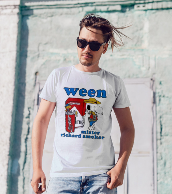 Ween Mister Richard Smoker Snoopy Coca-Cola Marlboro T-Shirt
