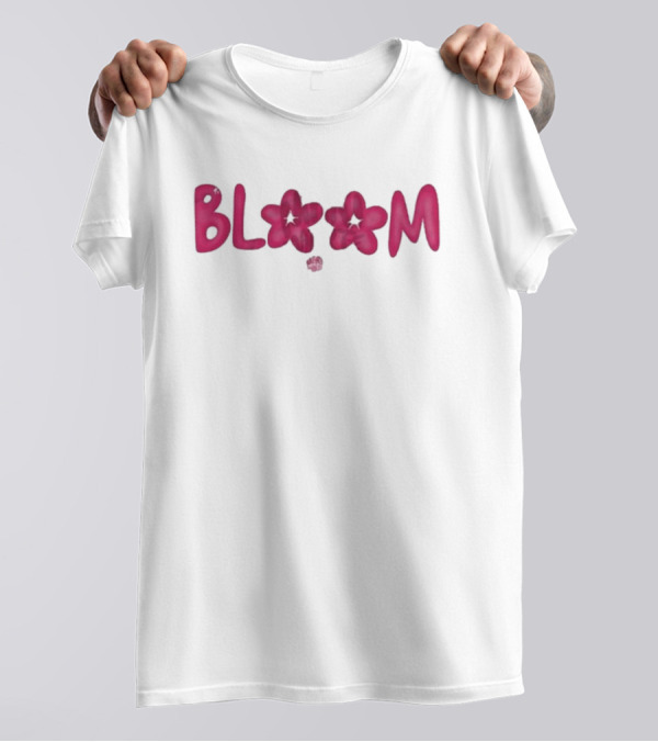 Bini Bloom Flower Lettering Lyrics T-Shirt