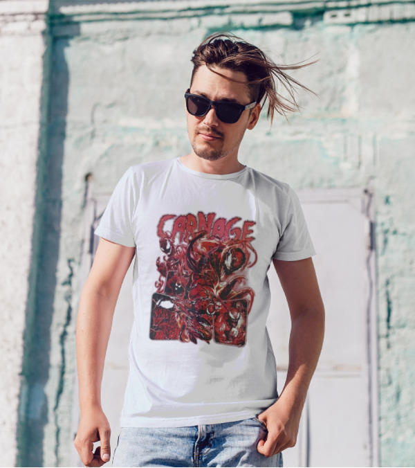 Carnage Supervillain Comic Panel T-Shirt