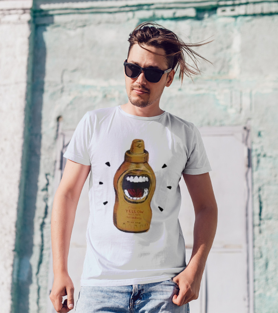 Mcfreakery Classic Yellow Mustard Bottle With Mouth T-Shirt
