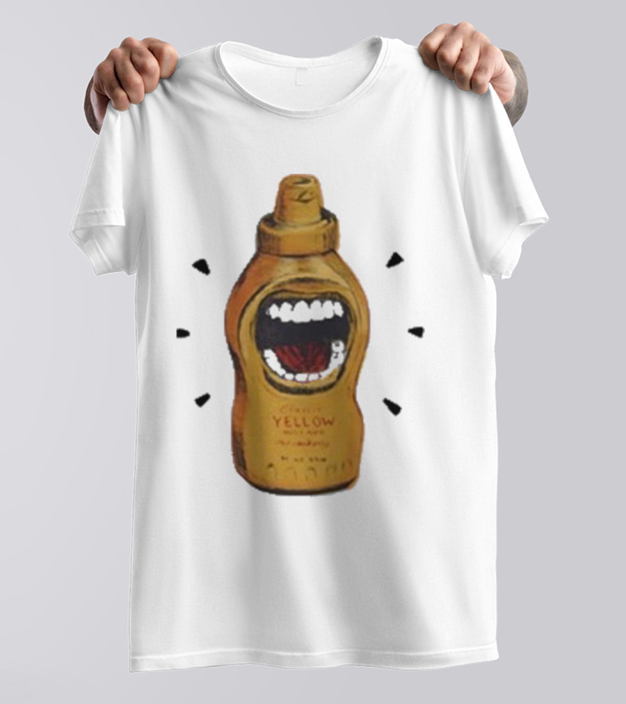 Mcfreakery Classic Yellow Mustard Bottle With Mouth T-Shirt