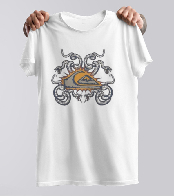 Quiksilver Snake Crest Mor Sun Wave T-Shirt