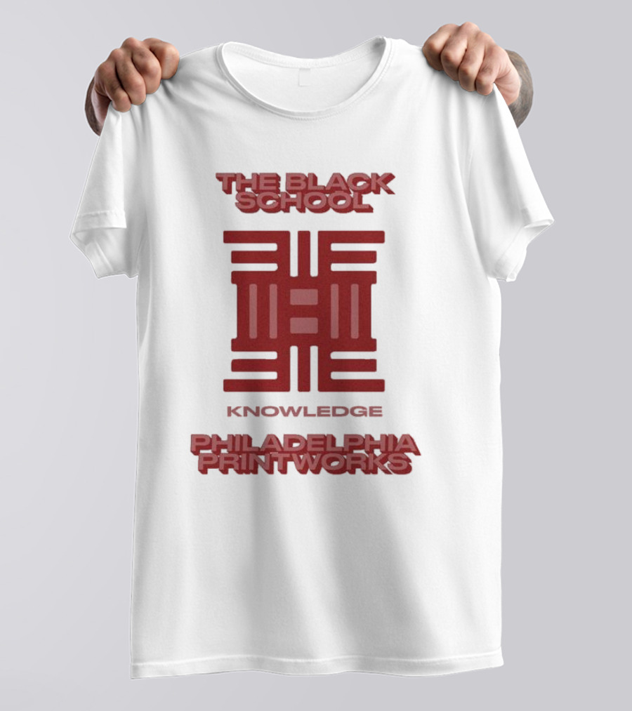 The Black School Knowledge Emblem Philadelphia Printworks T-Shirt