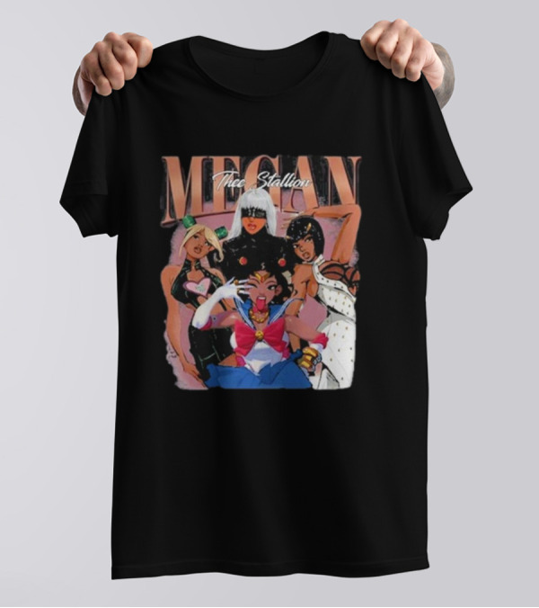 Megan Thee Stallion Cosplay Anime Characters T-Shirt