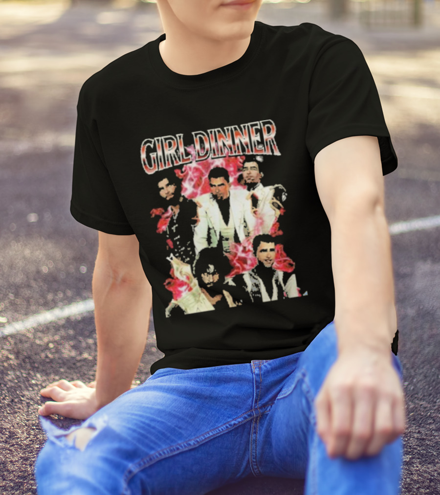 Girl Dinner Jayce Arcane Vaporwave Style Multicolor Figures T-Shirt