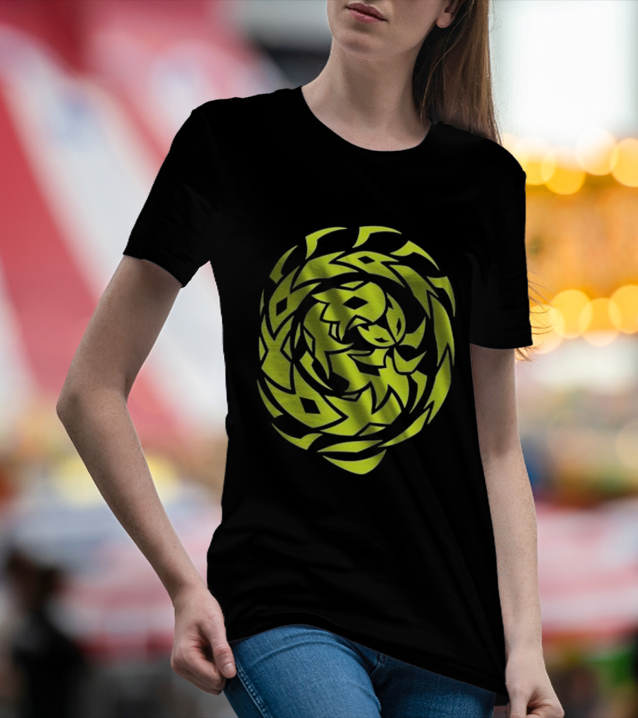 Greed Sigil Black And Yellow Spiral T-Shirt