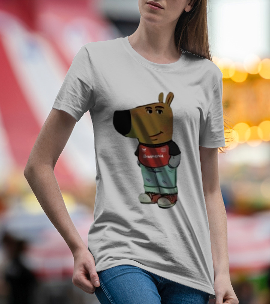 Chill Guy Dog Bayer 04 Leverkusen Mascot Wearing Red Black T-Shirt