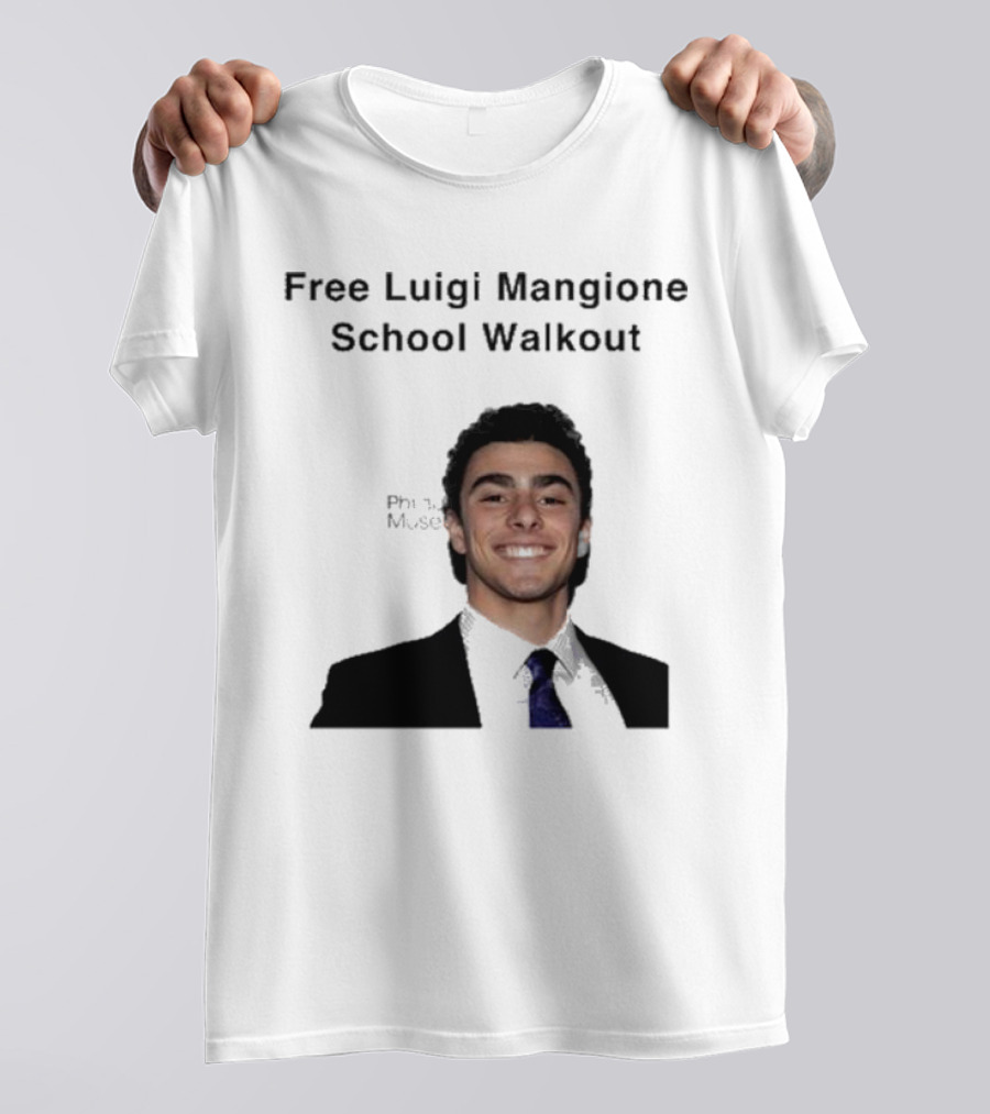 Free Luigi Mangione School Walkout Protest Movement T-Shirt