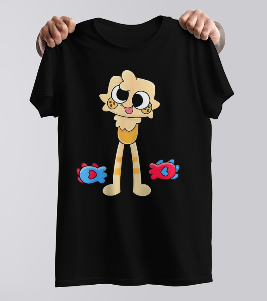 Dandy’s World Goob Costume For Kids And Adults Christmas Cartoon Character With Playful Fish Icons T-Shirt