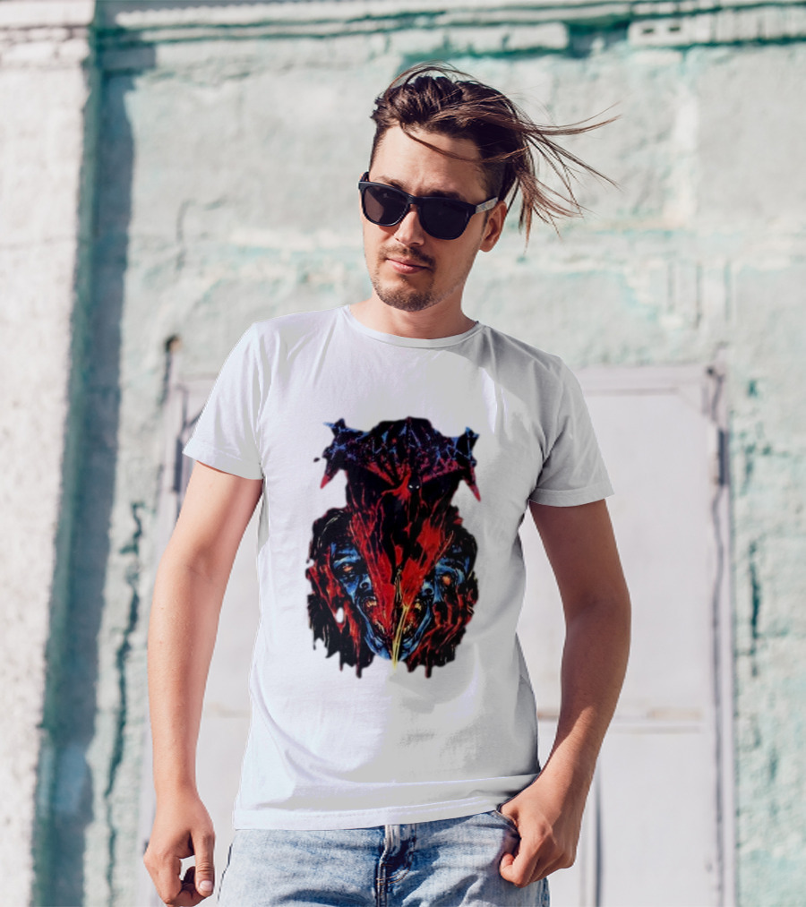 Revocation Nihilistic Violence Album Art Two Colossal Colorful Faces T-Shirt