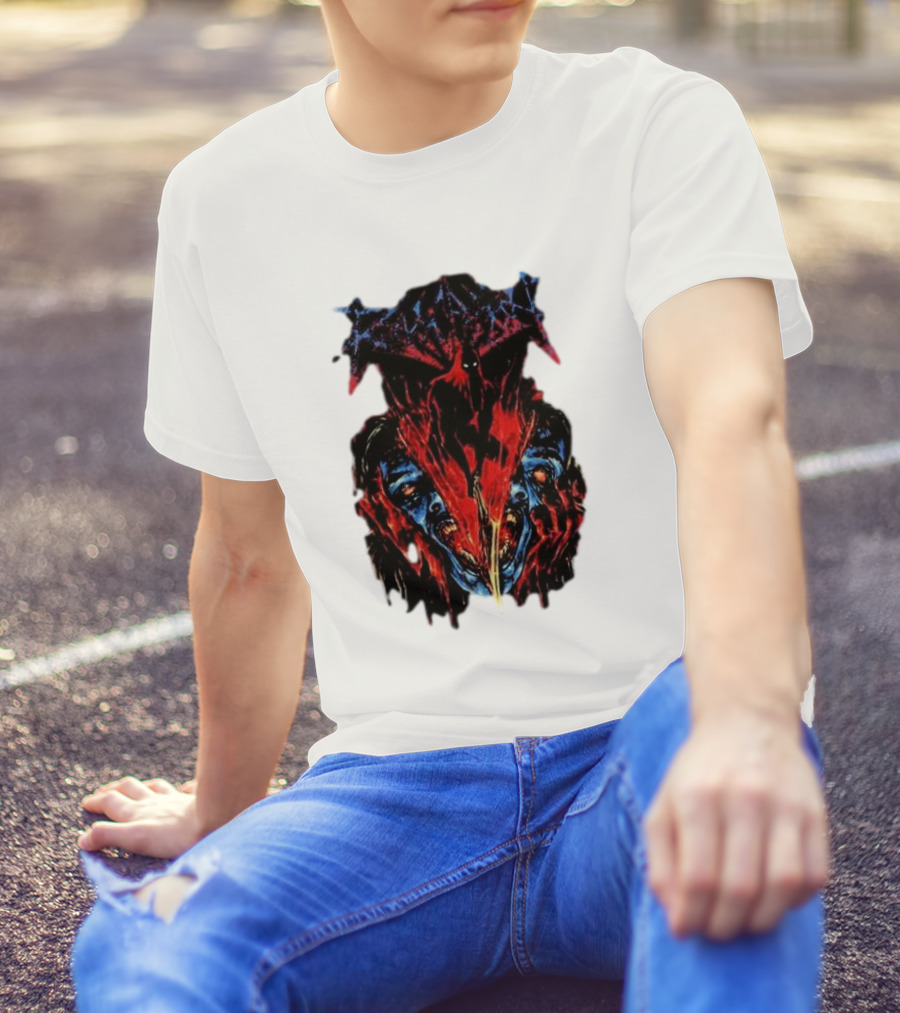 Revocation Nihilistic Violence Album Art Two Colossal Colorful Faces T-Shirt