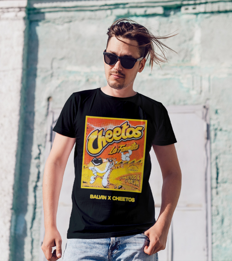 Cheetos La Familia Merch Balvin X Cheetos Collaboration T-Shirt