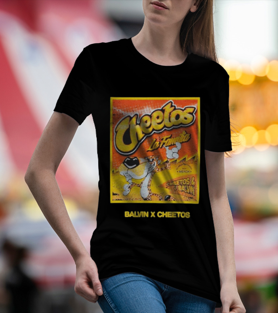 Cheetos La Familia Merch Balvin X Cheetos Collaboration T-Shirt