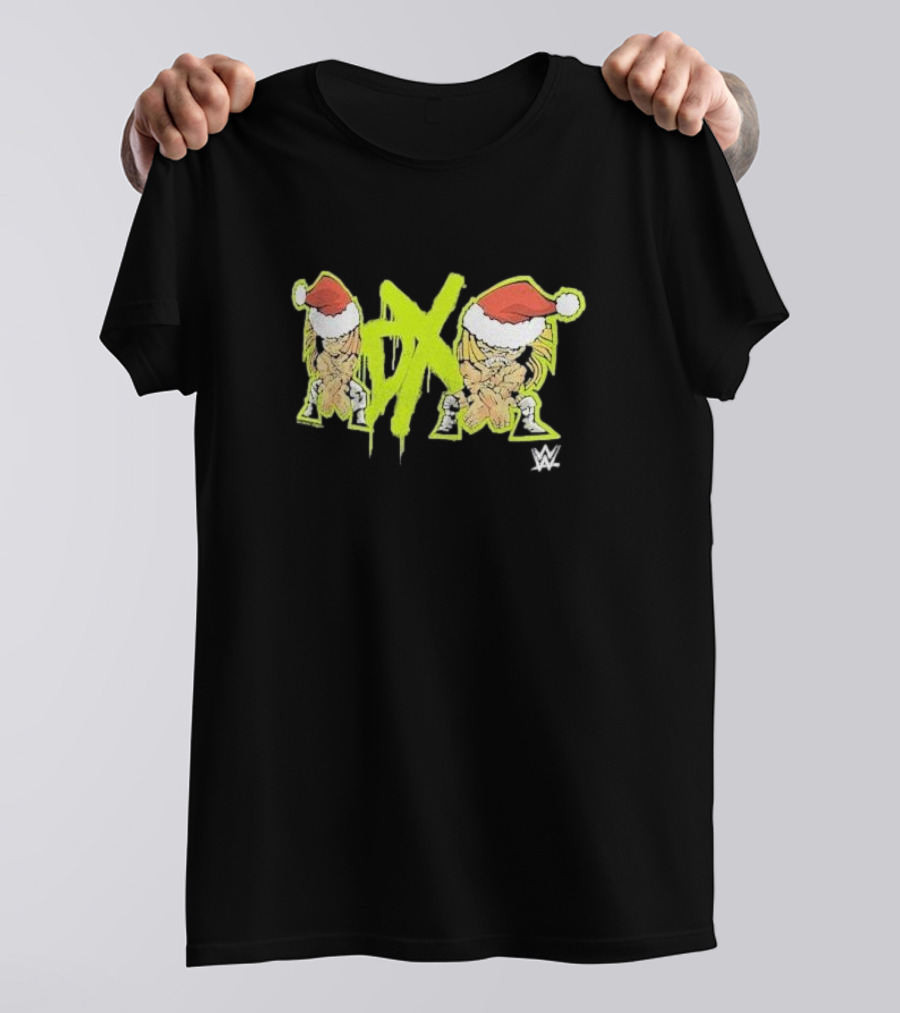 D-Generation X WWE DX Logo Santa Hats T-Shirt