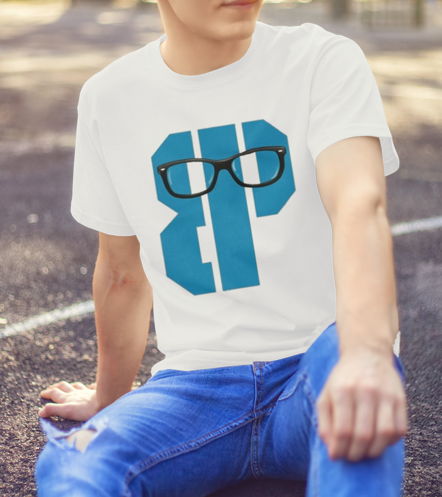 Projects X Weezer Framed Blue Block With Glasses T-Shirt