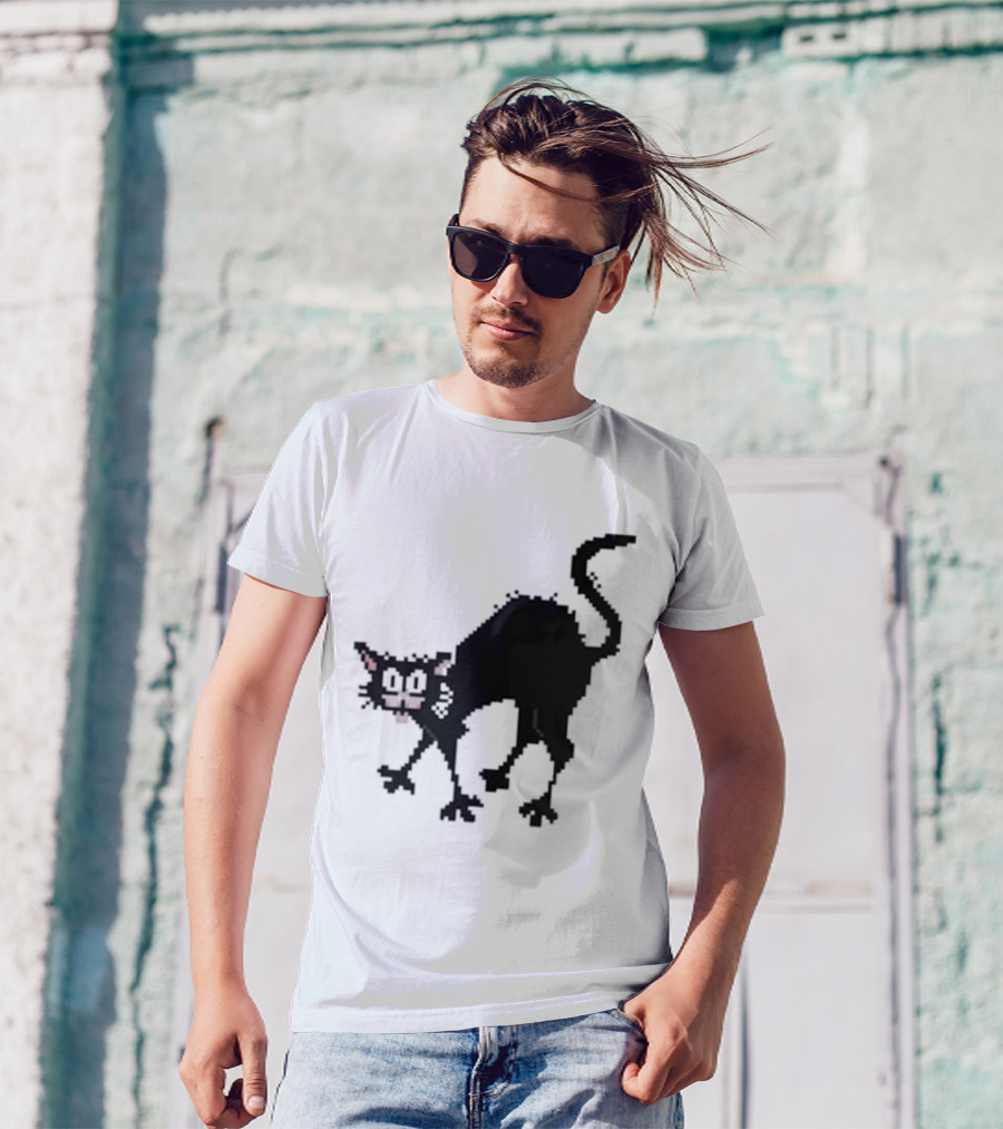 Tom Ward 8 Bit Pixel Art Tom Cat T-Shirt