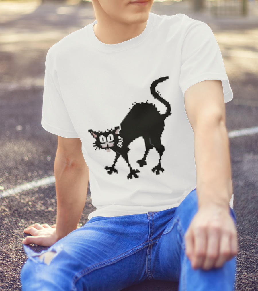 Tom Ward 8 Bit Pixel Art Tom Cat T-Shirt