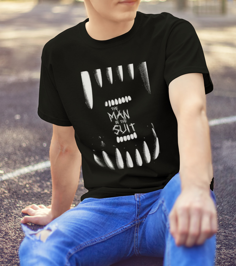 The Man In The Suit Within Monstrous Jaws T-Shirt