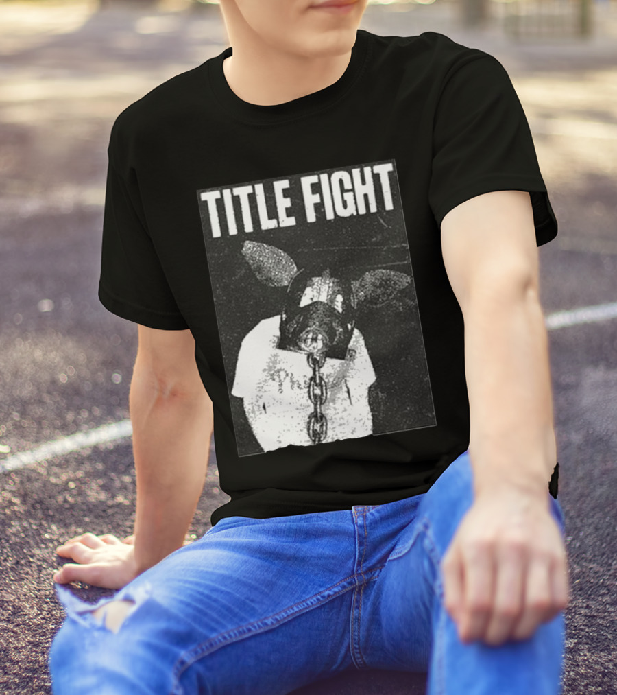 TITLE FIGHT CHAINED PIG MASK T-Shirt