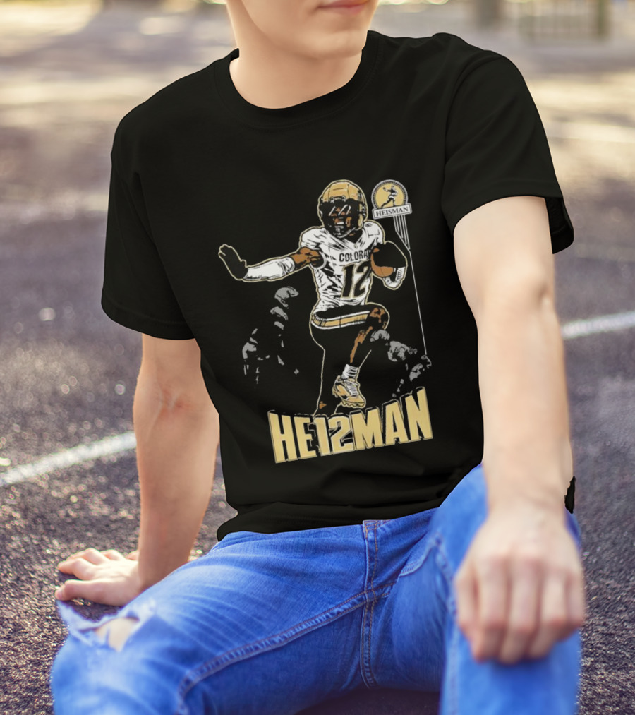 Travis Hunter He12man Colorado Football Heisman Trophy T-Shirt