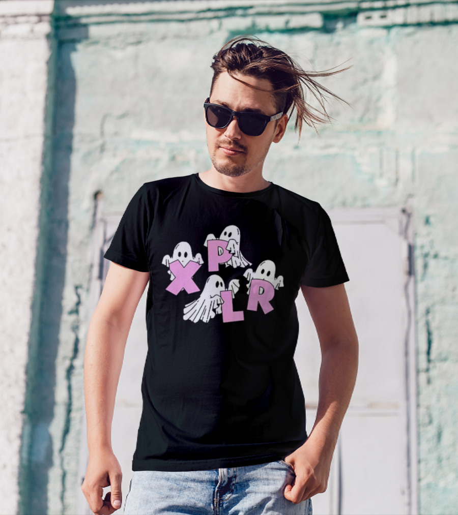 Xplr Ghosts With Pink Letters T-Shirt