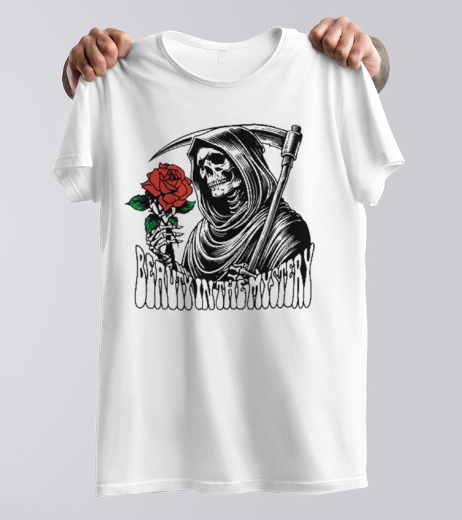XPLR Beauty In The Mystery Grim Reaper Rose T-Shirt