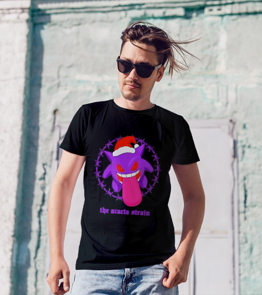 The Acacia Strain Gengar Santa Barbed Circle T-Shirt