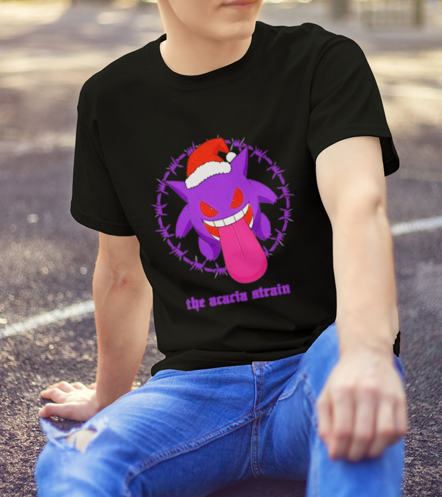 The Acacia Strain Gengar Santa Barbed Circle T-Shirt