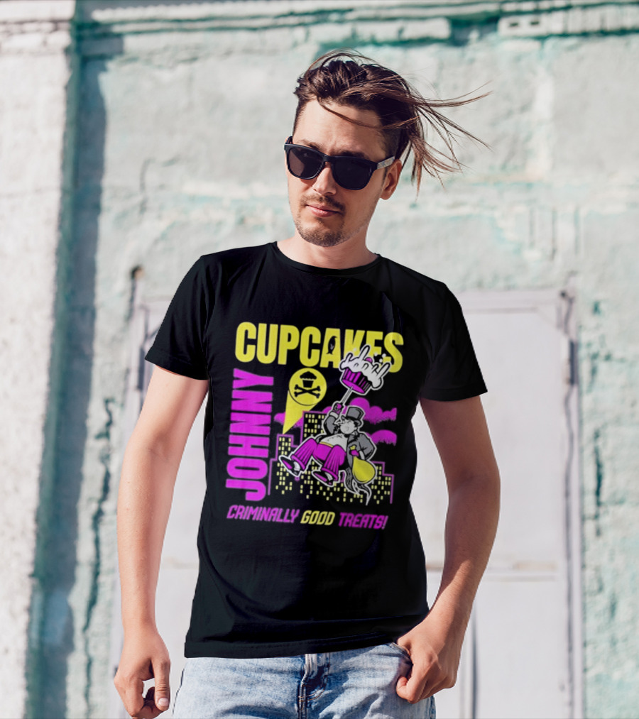Johnny Cupcakes Criminally Good Treats Top Hat Cupcake City Adventure T-Shirt