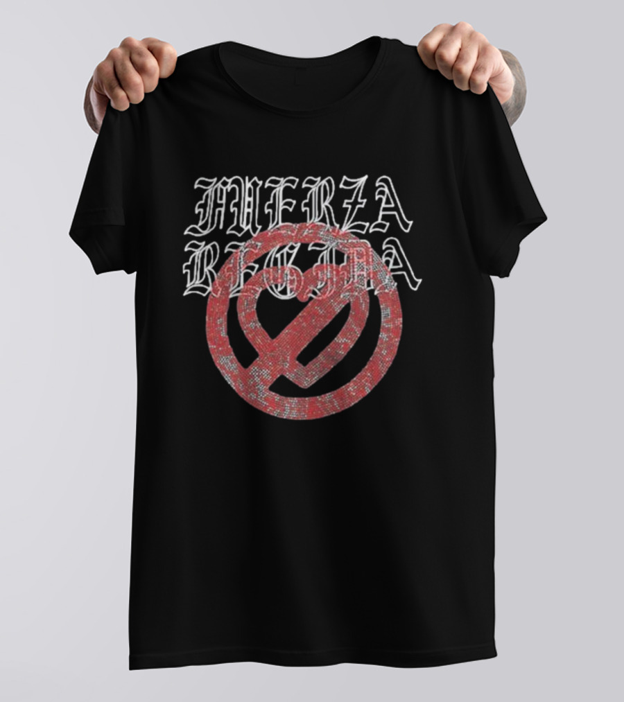 Muerza Begin Stone Old English Black T-Shirt