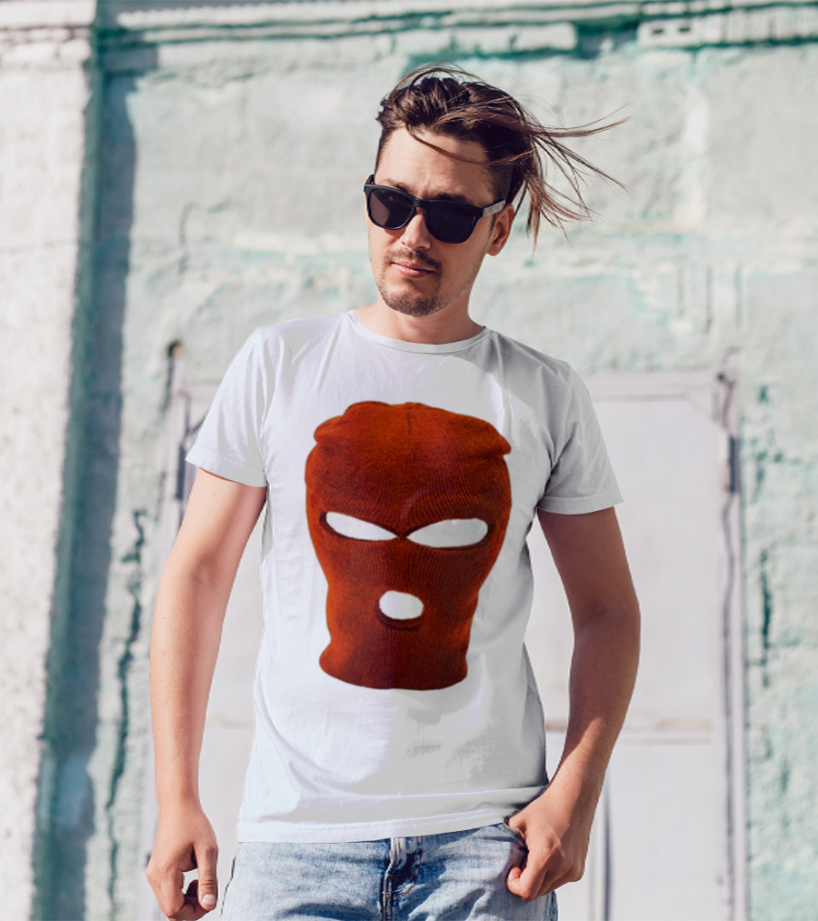 Nobigdyl Rob Hell Red Ski Mask T-Shirt