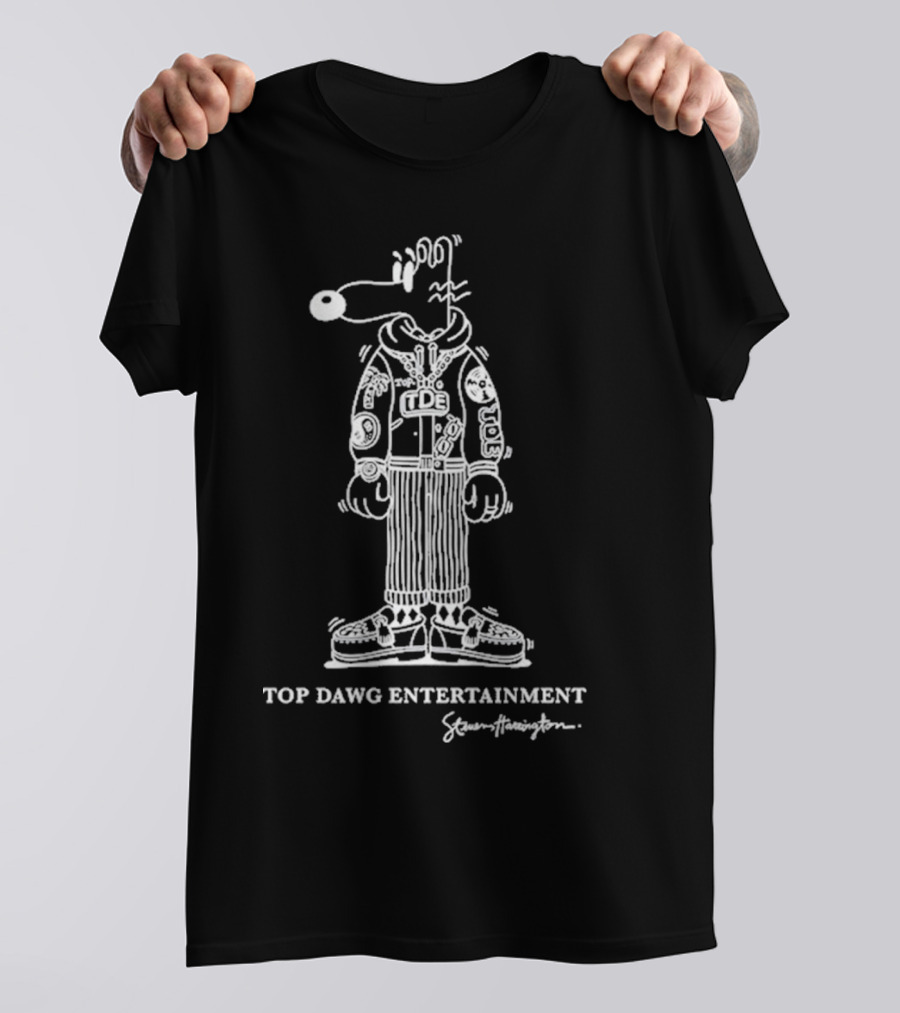 Top Dawg Entertainment TDE X Steven Harrington Collaboration Mello Cartoon T-Shirt