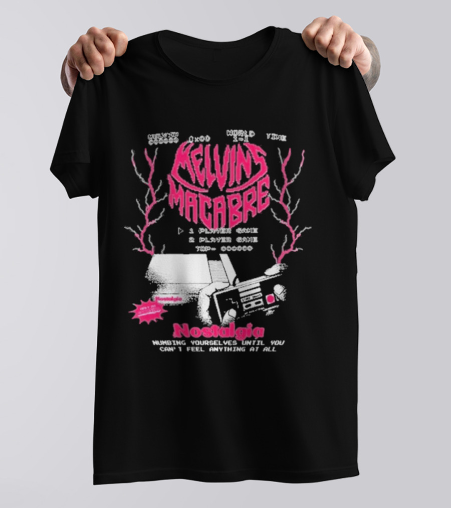 Melvins Macabre Nostalgia Numbing Yourself World View Meatcanyon 1 Player 2 Player Game 000000 T-Shirt