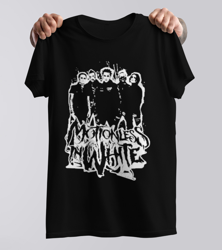 Motionless In White Band Members Paint Splatter T-Shirt