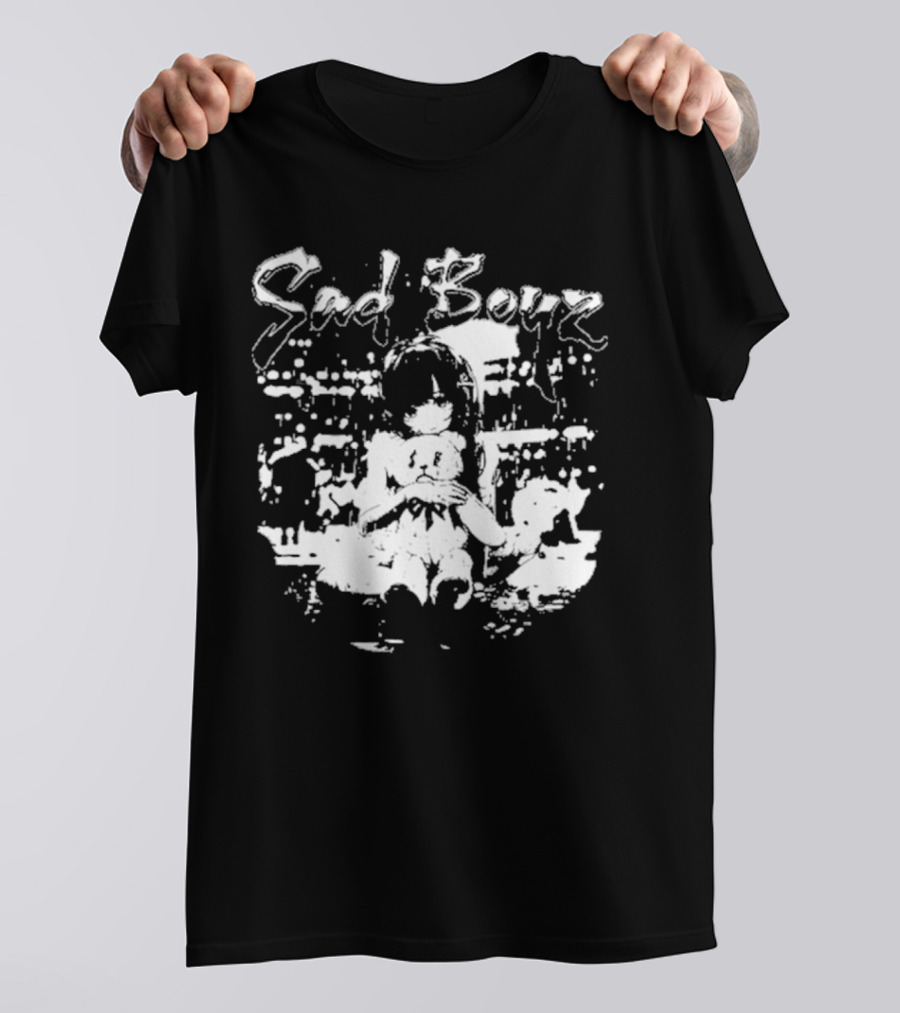 Sad Boyz Sad Bear Girl Cityscape T-Shirt