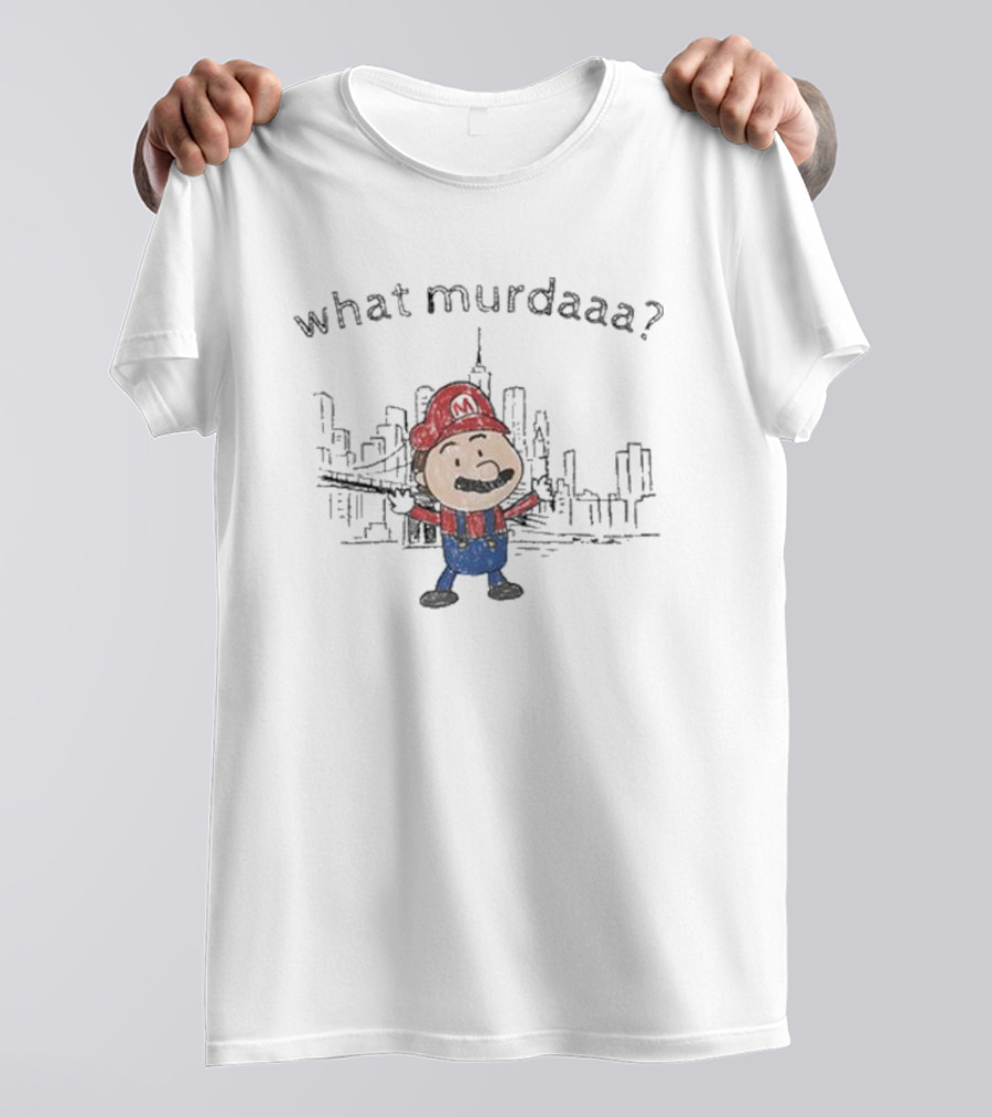 Dishonorable Mentions What Murdaaa Mario In City Skyline T-Shirt