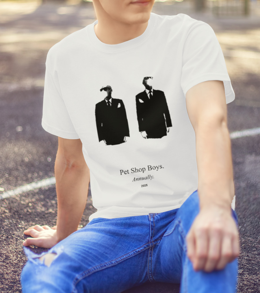 Pet Shop Boys Annually 2025 Black Suit T-Shirt