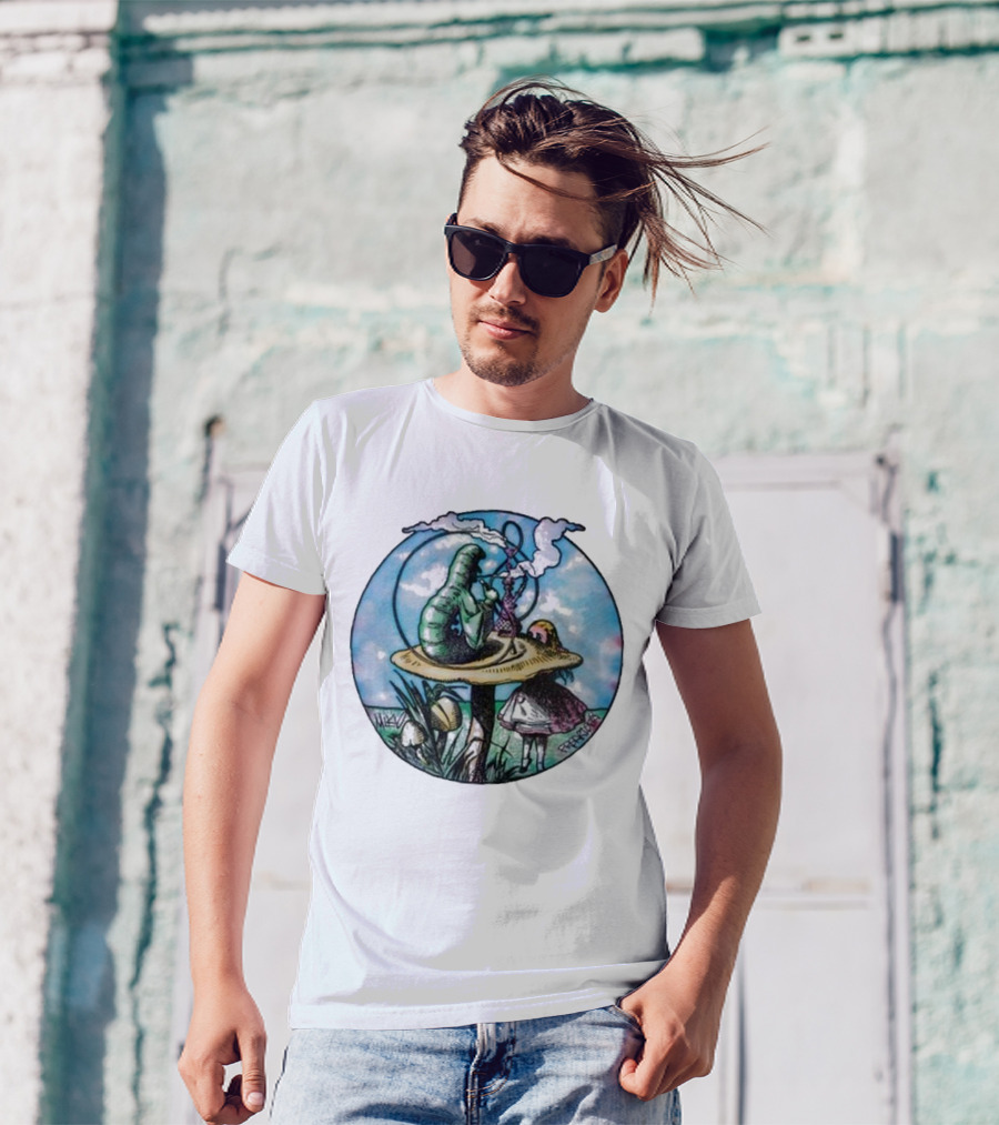 Red Hot Chili Peppers X Freaktopia Caterpillar Mushroom Wonderland T-Shirt