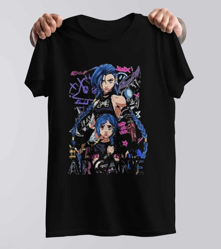 Jinx Arcane League Of Legends Roam Swagger T-Shirt