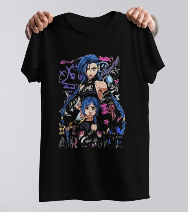 Jinx Arcane League Of Legends Roam Swagger T-Shirt