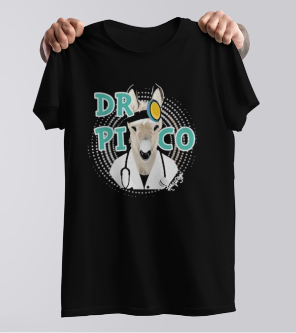 Katie Van Slyke Dr. Pico Doctor Donkey With Stethoscope And Head Mirror T-Shirt