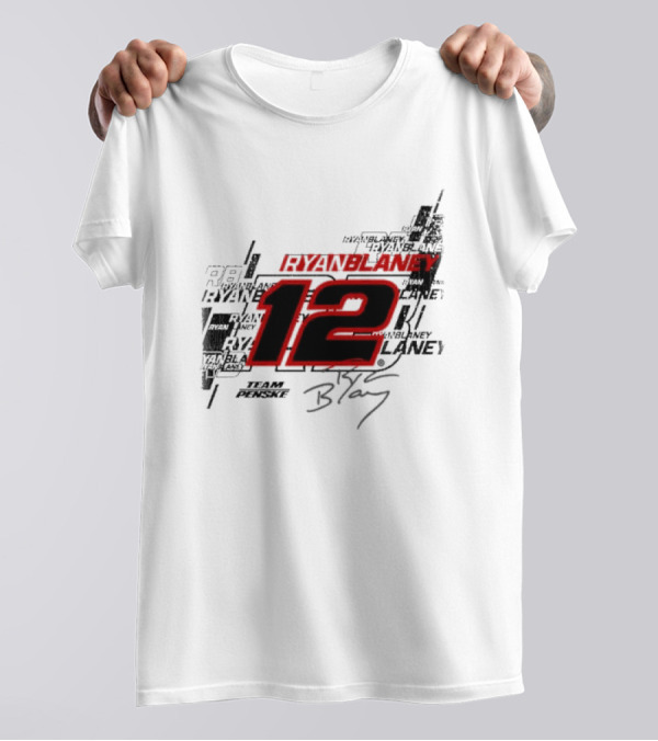 Ryan Blaney 12 Team Penske Signature Racing T-Shirt