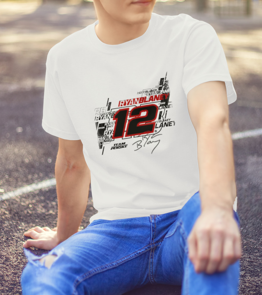 Ryan Blaney 12 Team Penske Signature Racing T-Shirt