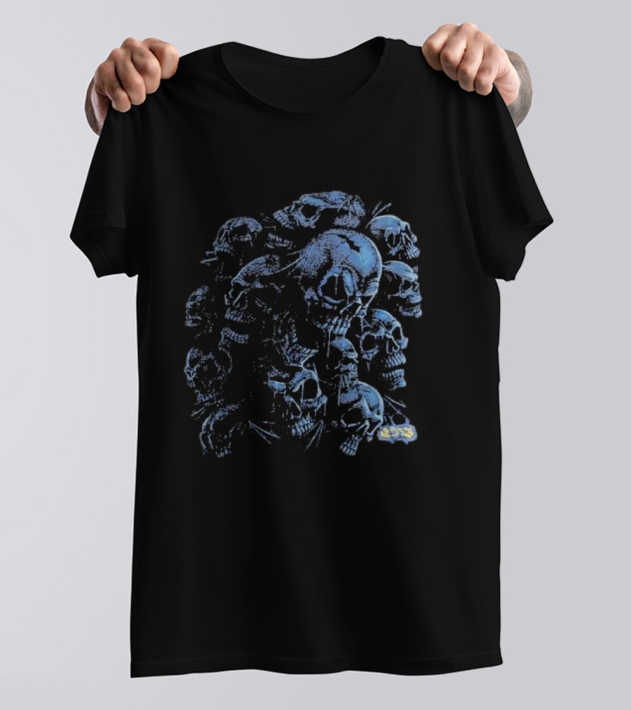 Yardsale Crypt Blue Skulls Collection T-Shirt