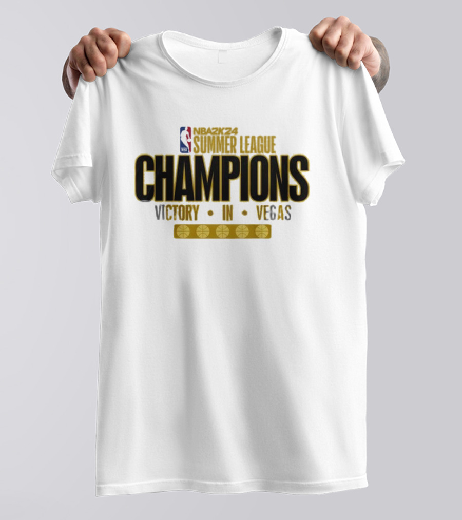 NBA2K24 Summer League Champions Victory In Vegas Cleveland Cavaliers T-Shirt