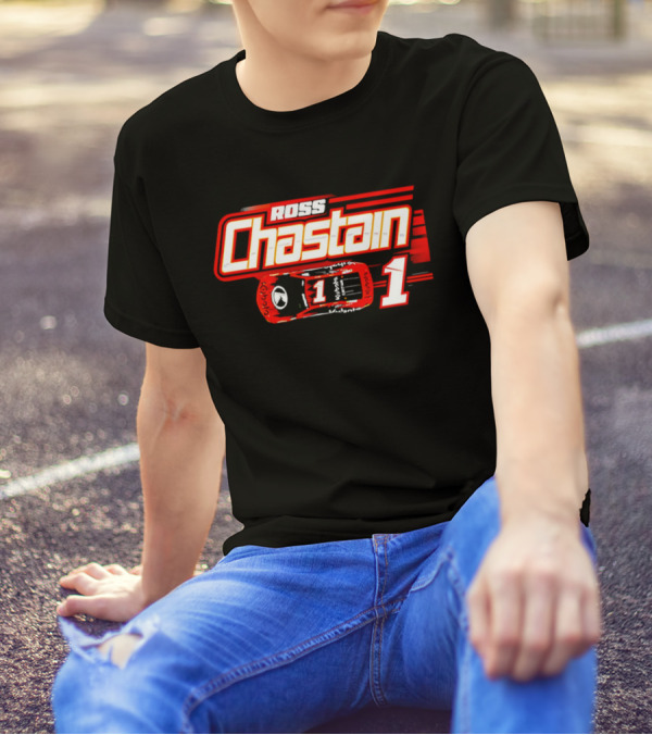 Ross Chastain 1 Racing Car Number One T-Shirt