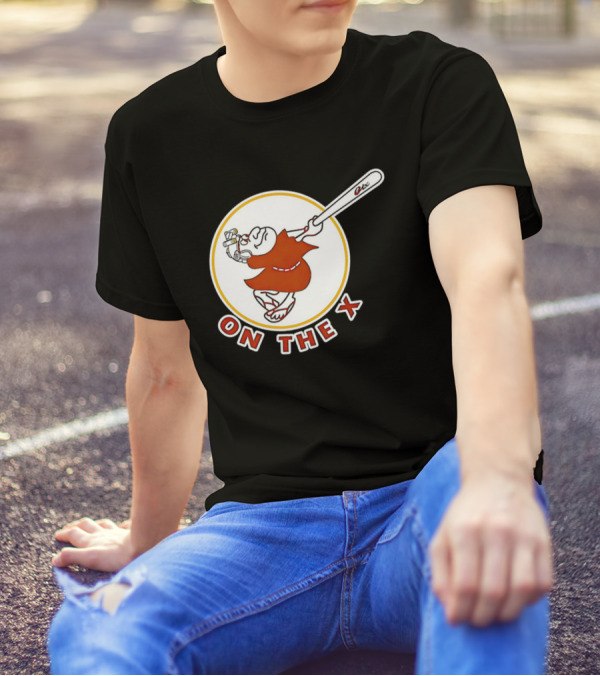 San Diego Padres Swinging Friar Mascot On The X T-Shirt
