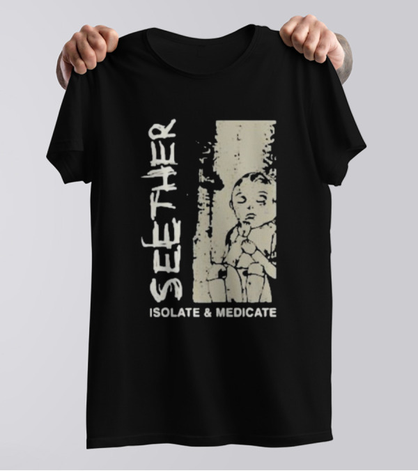 Seether Isolate And Medicate Grunge Child Sketch T-Shirt