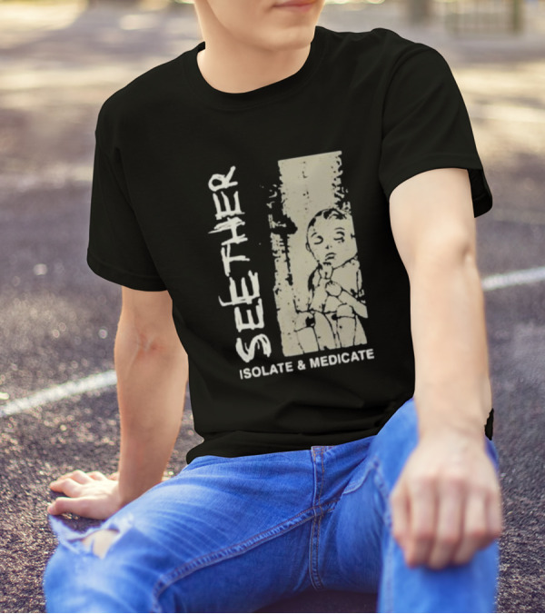 Seether Isolate And Medicate Grunge Child Sketch T-Shirt